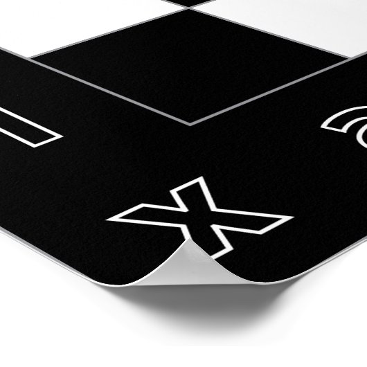 gigantische schaaktafel poster (Hoek)