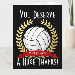 Gigantische volleybal coach, bedankt