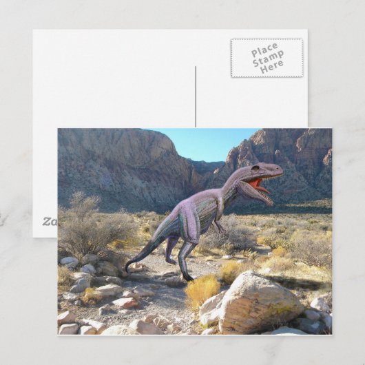 Gigantosaurus Dinosaur Briefkaart (Voorkant / Achterkant)