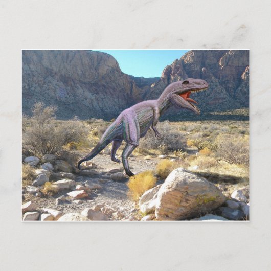 Gigantosaurus Dinosaur Briefkaart (Voorkant)