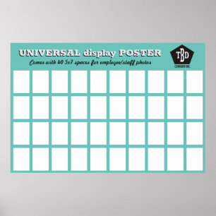 Gigende douanekleur de universele fotovertoning va poster