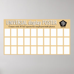 Gigende douanekleur de universele fotovertoning va poster