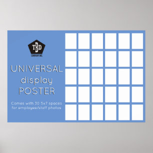 Gigende douanekleur de universele fotovertoning va poster