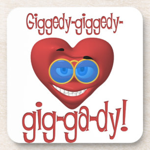 Giggedy Funny Valentijn Drankjes Onderzetter
