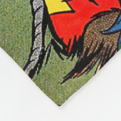 Giggle Animal Elephant Comics Fleece Deken (Hoek)