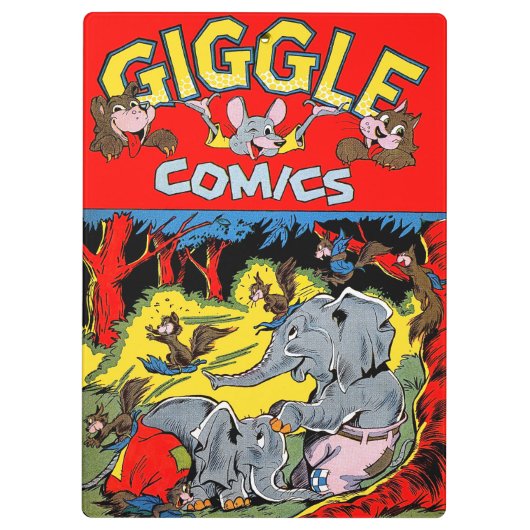 Giggle Animal Elephant  Comics Klembord (Achterkant)