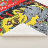 Giggle Animal Elephant Comics Sherpa Deken (3/4)