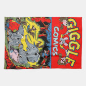 Giggle Animal Elephant Comics Theedoek (Horizontaal)