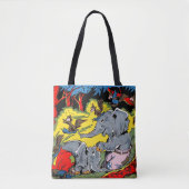 Giggle Animal Elephant  Comics Tote Bag (Voorkant)