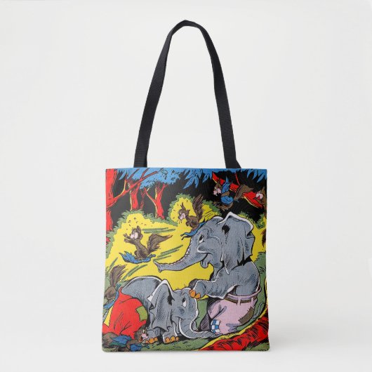 Giggle Animal Elephant  Comics Tote Bag (Voorkant)