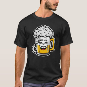 Giggle Brew – Kawaii Biermok Mascotte T-shirt