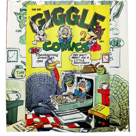 Giggle Comics, nr. 36 Douchegordijn (Voorkant)