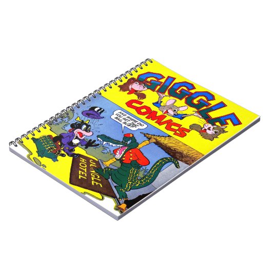 Giggle Crocodile Alligator Animal  Comics Notitieboek (Linkerzijde)
