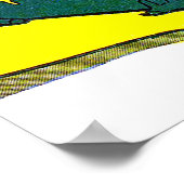 Giggle Crocodile Alligator Animal  Comics Poster (Hoek)