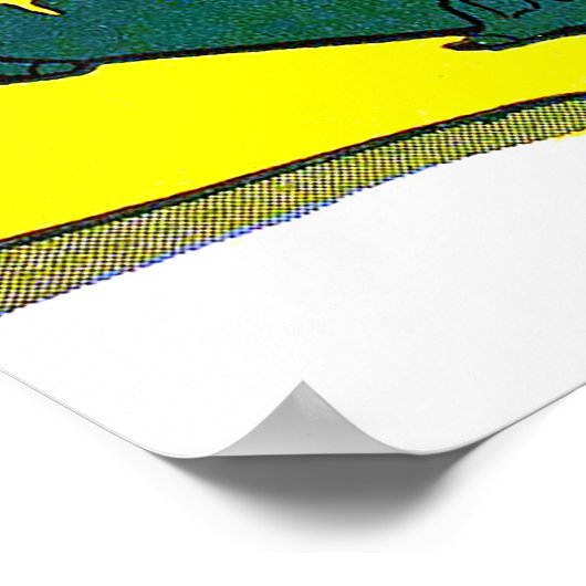 Giggle Crocodile Alligator Animal Comics Poster (Hoek)