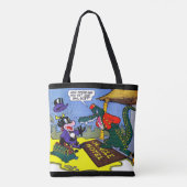 Giggle Crocodile Alligator Animal  Comics Tote Bag (Achterkant)