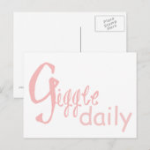 Giggle Daily Briefkaart (Voorkant / Achterkant)