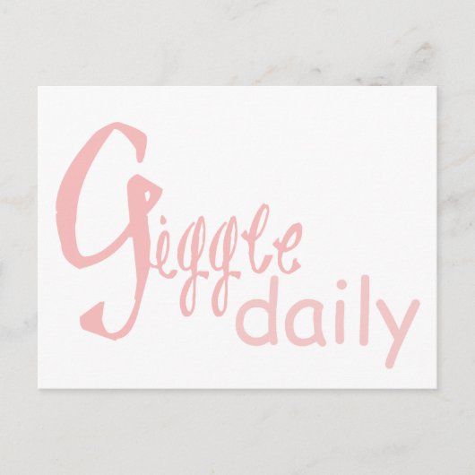 Giggle Daily Briefkaart (Voorkant)