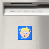 Giggle Facets Blonde Blue Eyed Boy Magneet (Insitu (Vaatwasser))