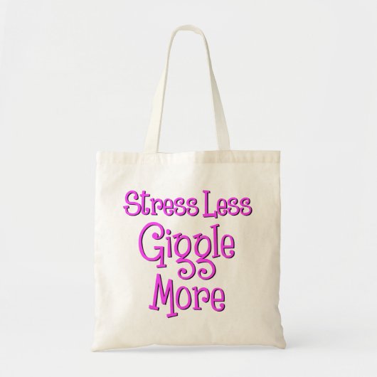 GIGGLE MEER, warm roze Tote Bag (Voorkant)