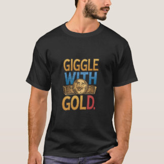 Giggle met Gold" T-shirt ontwerp