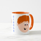 Giggle Mokken Boy Red Head (Voorkant rechts)
