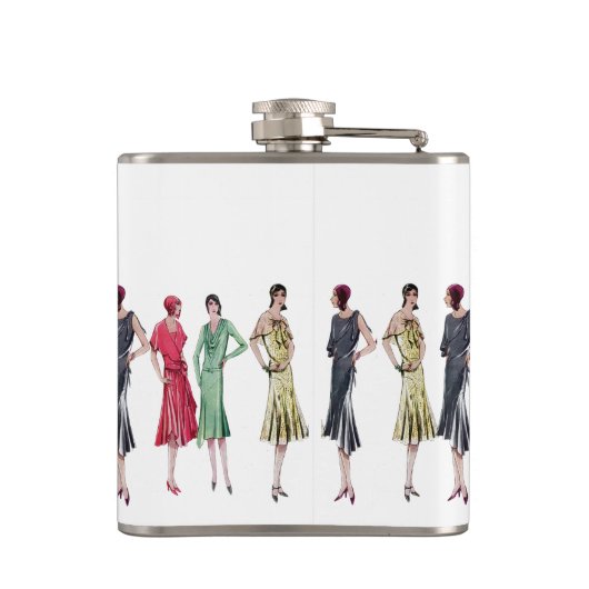 "Giggle Water" 1920's Slang Jazz Age Flapper Heupfles (Achterkant)