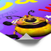 GiggleBellies beeWee Birthday-banner van 40 x 12 i Poster (Hoek)