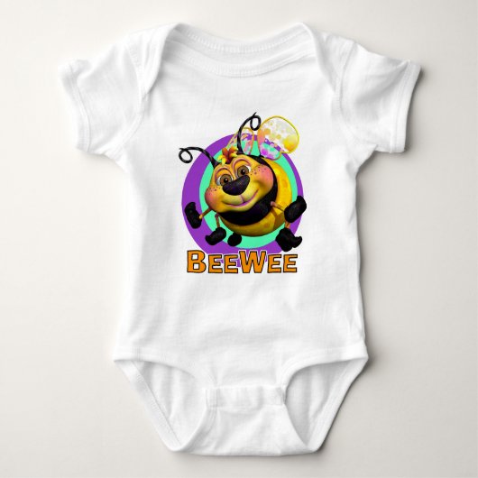 GiggleBellies BeeWee de Bumble Bee Romper (Voorkant)