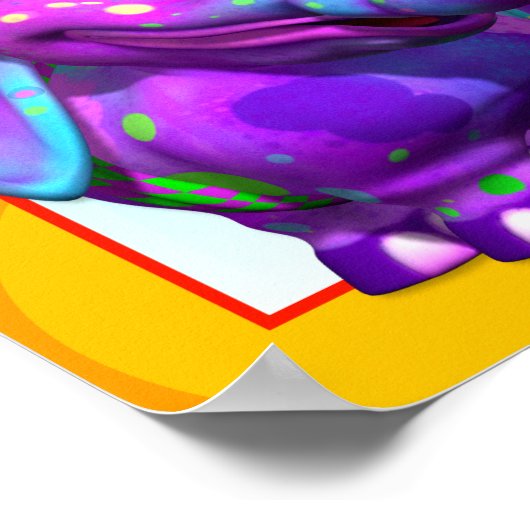 GiggleBellies Birthday-banner van 40 x 12 inch Poster (Hoek)