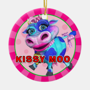 "GiggleBellies" Kissy Moo the Cow Ornament
