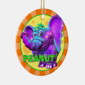 "GiggleBellies" Peanut the Elephant Ornament (Rechts)
