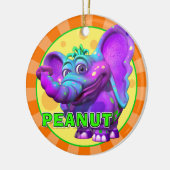 "GiggleBellies" Peanut the Elephant Ornament (Links)