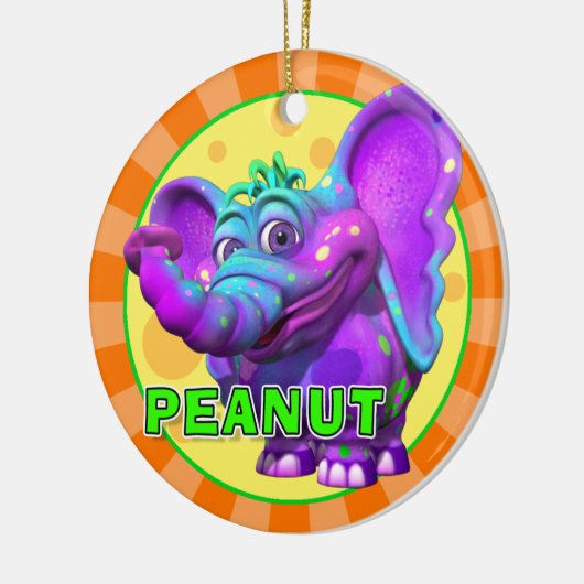 "GiggleBellies" Peanut the Elephant Ornament (Links)