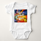 Giggles Cheerful Chaos Fractal Art Baby Bodysuit (Voorkant)