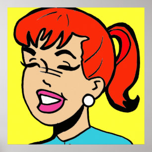 Giggles Comic Strip Poster