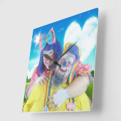 Giggles en Gadgets Vierkante Klok (Hoek)