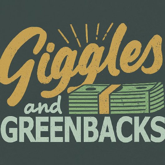 Giggles en GREENBACKS T-shirt