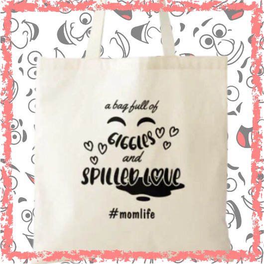 Giggles & Liefde Momlife Grappige Moederdag Tote Bag