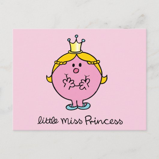 Giggling Miss Princess Briefkaart (Voorkant)