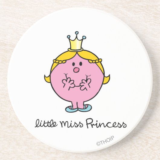 Giggling Miss Princess Zandsteen Onderzetter (Voorkant)