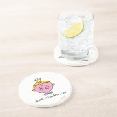 Giggling Miss Princess Zandsteen Onderzetter (Zijkant)