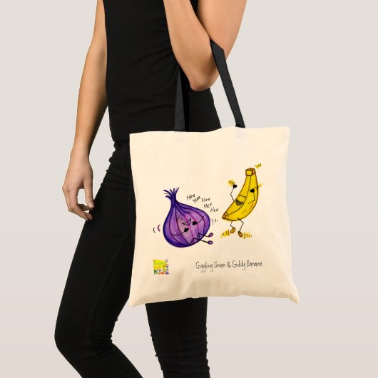 Giggling Onion en Giddy Banana Bag Tote Bag (Voorkant (product))