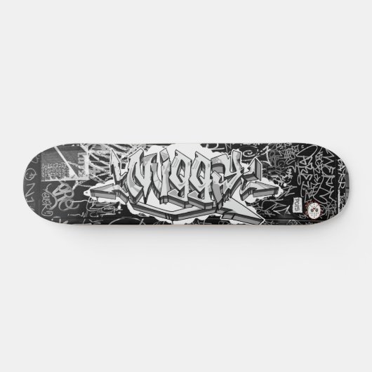 Giggy Graffiti Custom Personalized Cool Skateboard (Horizontaal)