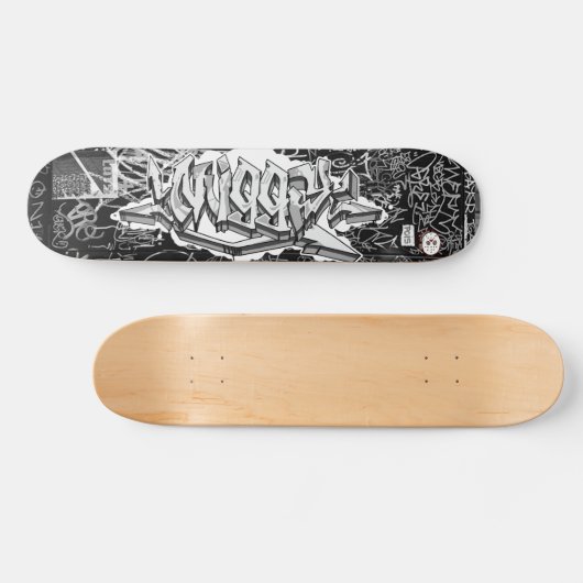 Giggy Graffiti Custom Personalized Cool Skateboard (Horizontaal)