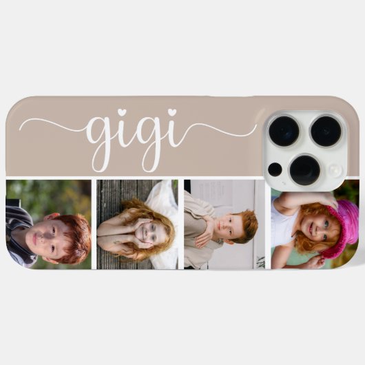 Gigi 4 foto Case-Mate iPhone case (Achterkant (horizontaal))