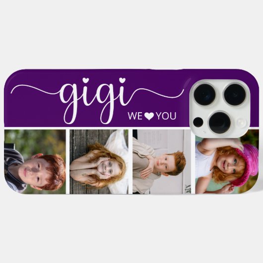 Gigi 4 foto Case-Mate iPhone case (Achterkant (horizontaal))