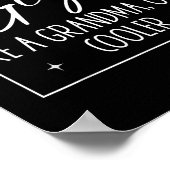 Gigi als een oma alleen koelere hart Moederdag Poster (Hoek)