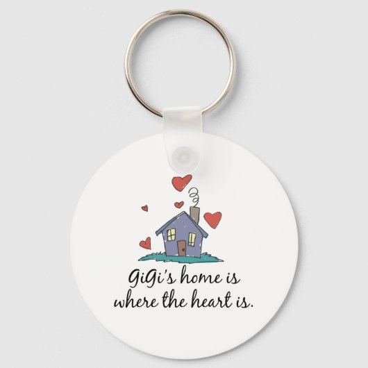 GiGi's Home is waar het hart is Sleutelhanger (Voorkant)