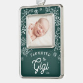 Gigi | Baby Foto Grandma Verzilverd Omlijst Ornament (Links)